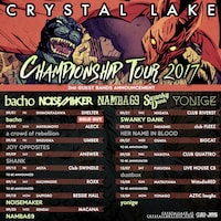 Crystal Lake「CHAMPIONSHIP TOUR 2017」フライヤー