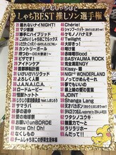 あえなく落選となった「しゃちBEST 推しソン選手権」の21位から65位まで。（写真提供：スターダストネット）