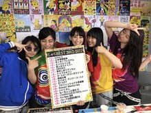 LINE LIVE「チームしゃちほこ “推しソン選手権”結果発表」終了後のチームしゃちほこ。（写真提供：スターダストネット）
