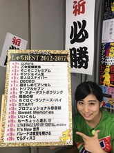 上位20位をアピールする坂本遥奈。（写真提供：スターダストネット）