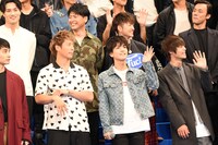 映画「HiGH&LOW THE MOVIE 2 / END OF SKY」の完成披露イベントの様子。