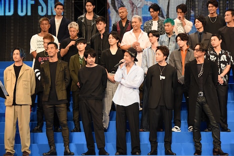 「HiGH&LOW THE MOVIE 2 / END OF SKY」完成披露イベントの様子。