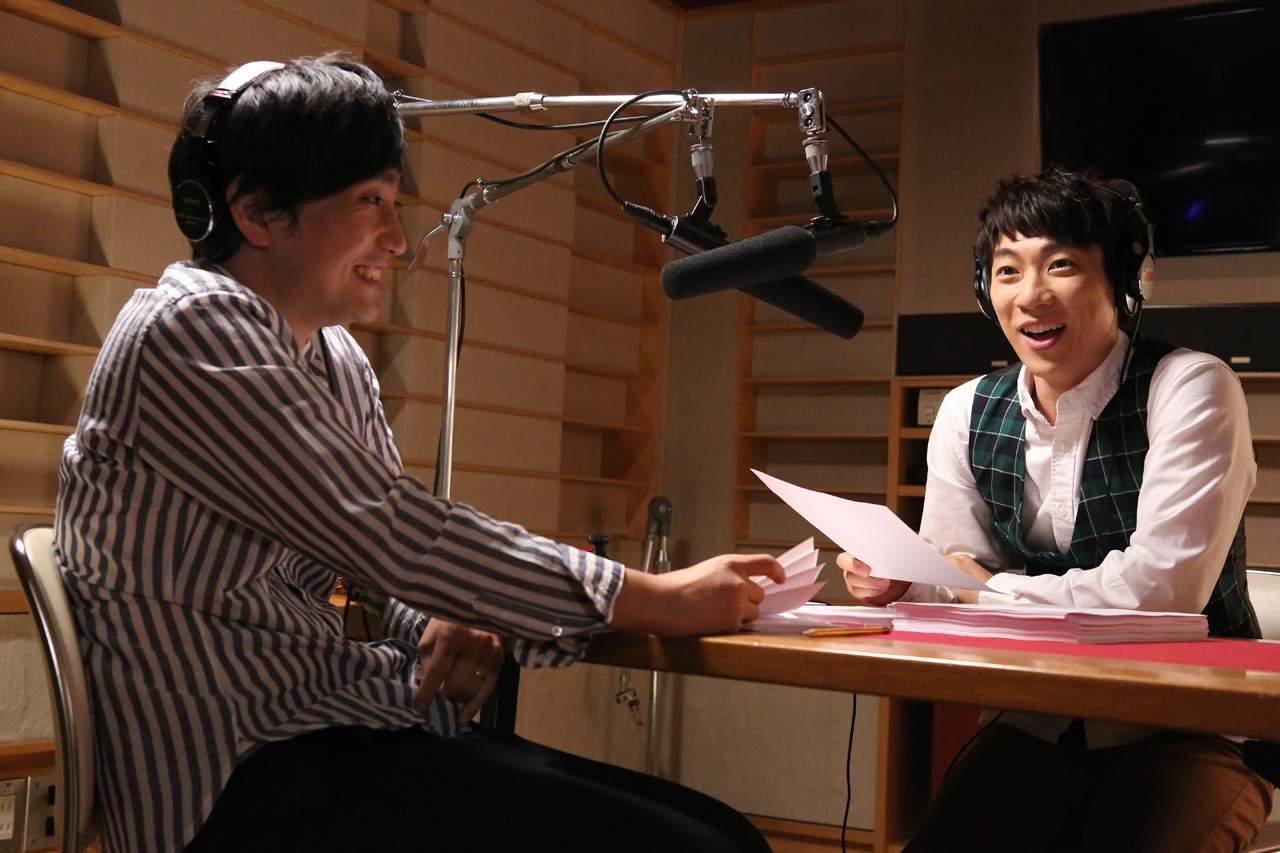 左から水野良樹、横山だいすけ。