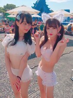 左から清川麗奈、大川彩菜。