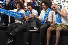 左から葉山奨之、窪田正孝、間宮祥太朗、今野浩喜。