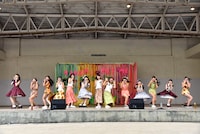 ハコイリ▽ムスメとRYUTistによるコラボレーションの様子。