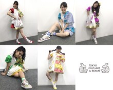 コラボスケートソックスを着用したチームしゃちほこ。