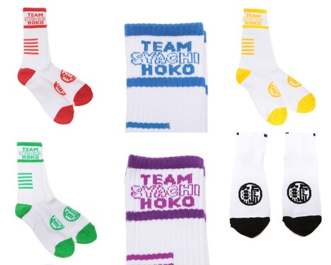 コラボスケートソックスのデザイン。