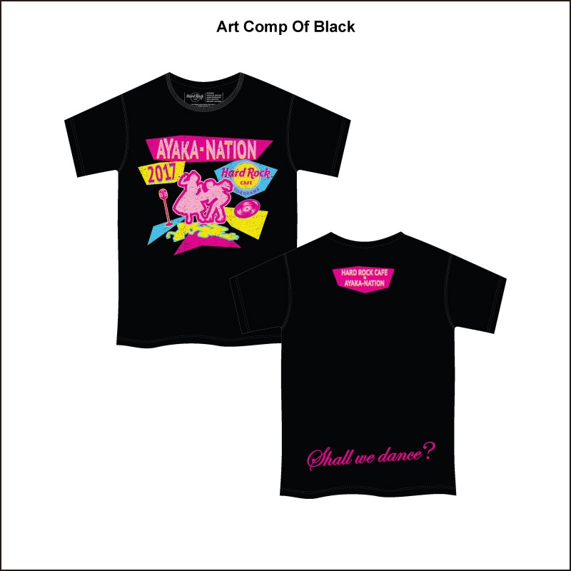 「2017 Ayaka-Nation Tee（黒）」デザイン