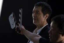 矢沢永吉が出演する「リネージュ2 レボリューション」テレビCM撮影時の様子。