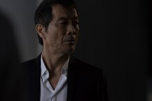 矢沢永吉が出演する「リネージュ2 レボリューション」テレビCM撮影時の様子。