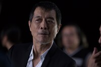 矢沢永吉が出演する「リネージュ2 レボリューション」テレビCM撮影時の様子。