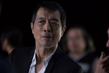 矢沢永吉が出演する「リネージュ2 レボリューション」テレビCM撮影時の様子。