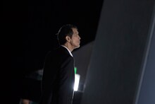 矢沢永吉が出演する「リネージュ2 レボリューション」テレビCM撮影時の様子。