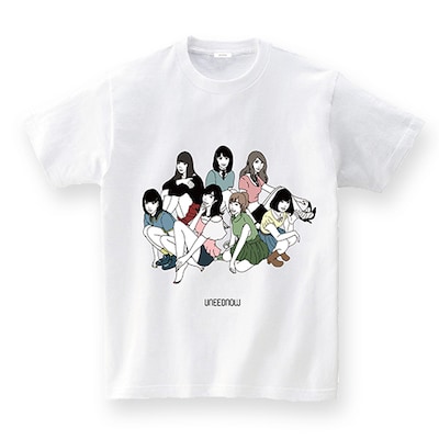 UNEEDNOWのAKB48イラストTシャツ（神7）。