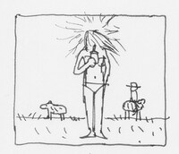 デザイナー・木村豊によるアルバム「フェイクファー」アイデアスケッチ