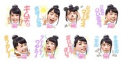 足立佳奈LINEスタンプ