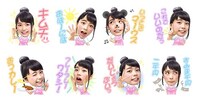 足立佳奈LINEスタンプ