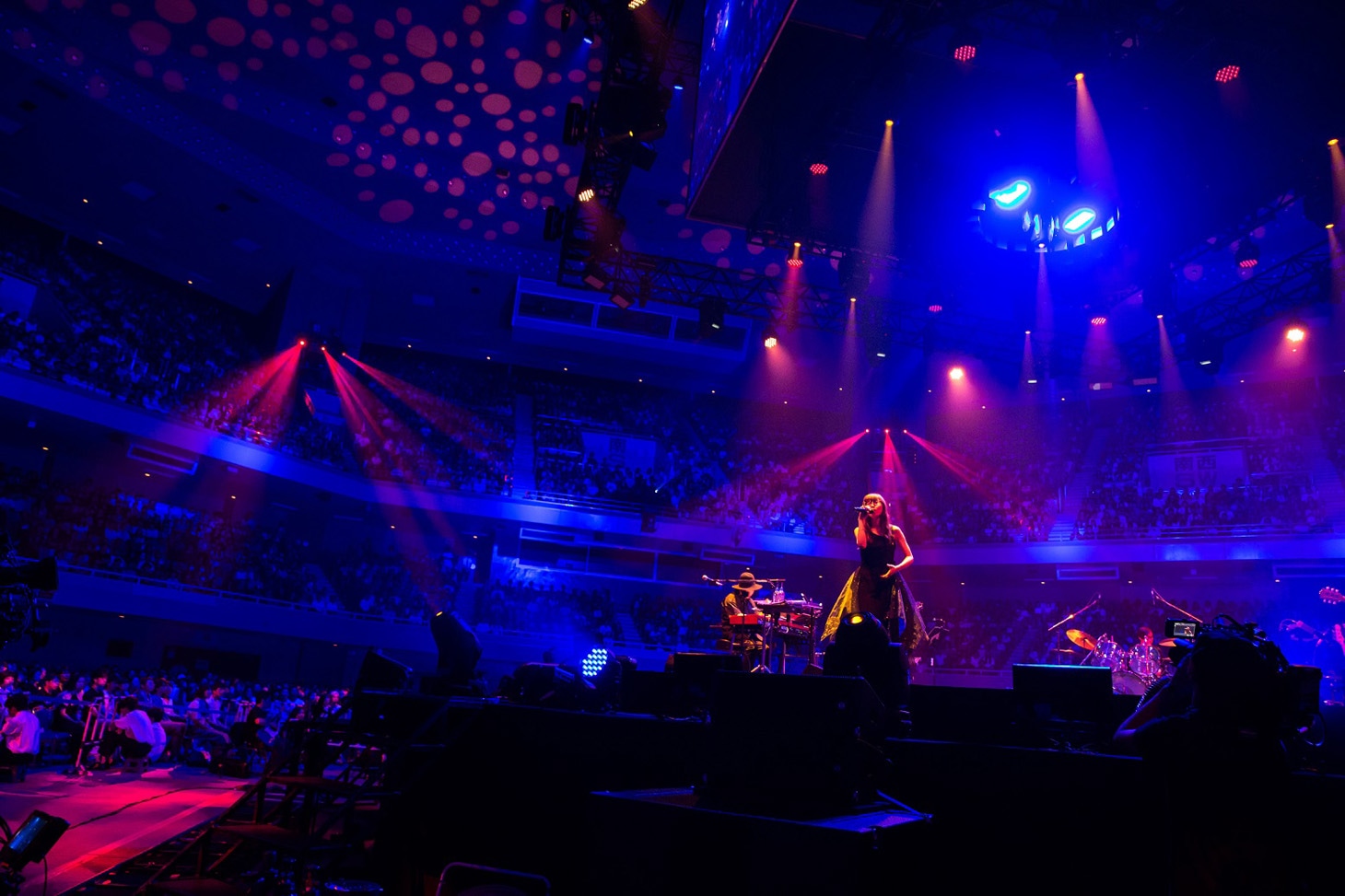 Aimer「Aimer Live in 武道館 “blanc et noir”」の様子。（Photo by Taku Fujii）