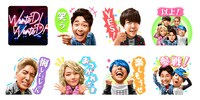 Mrs. GREEN APPLE「WanteD! WanteD!」LINE MUSIC特製LINEスタンプイメージ。