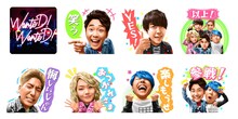 Mrs. GREEN APPLE「WanteD! WanteD!」LINE MUSIC特製LINEスタンプイメージ。