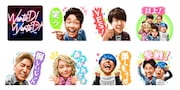Mrs. GREEN APPLE「WanteD! WanteD!」LINE MUSIC特製LINEスタンプイメージ。