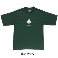 「鼻とフラワー」Tシャツ