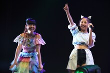 左から大門果琳（26時のマスカレイド）、KAEDE.（Devil ANTHEM.）。