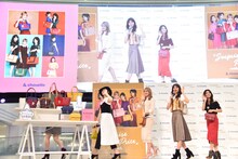 ステージを去るE-girlsメンバー。