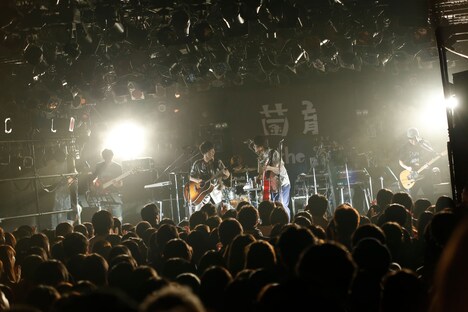 さくらしめじのライブの様子。（撮影：ハヤシサトル）