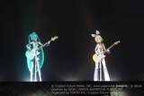 なりすましゲンガー」を披露する初音ミクと鏡音リン。 [画像ギャラリー 