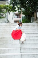 吉澤嘉代子とモコゾウ。