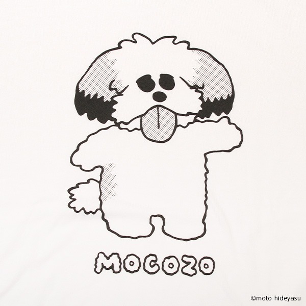 モコゾウ プリントTシャツのイラスト部分。