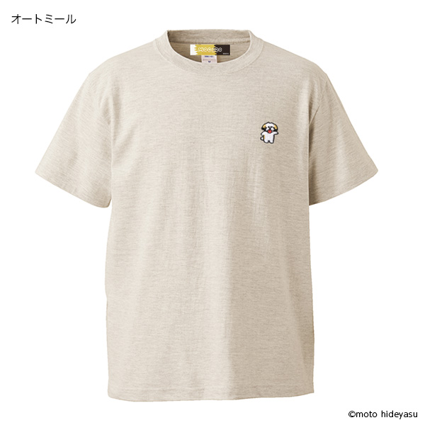 モコゾウ 刺繍Tシャツ（オートミール）