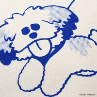 モコゾウ おさんぽトートのイラスト部分。