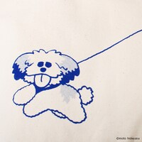 モコゾウ おさんぽトートのイラスト部分。