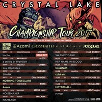 Crystal Lake「CHAMPIONSHIP TOUR 2017」フライヤー
