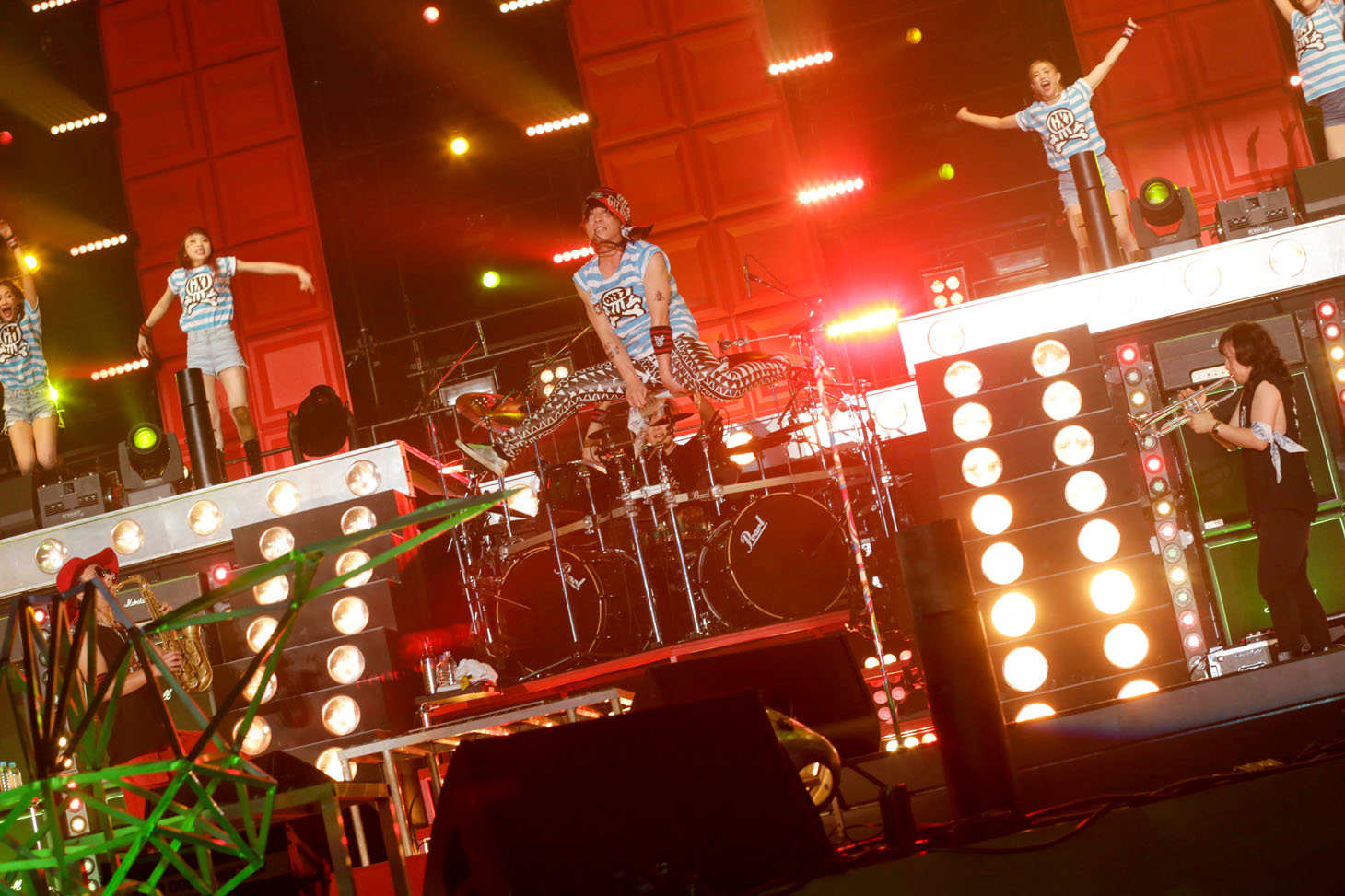 GRANRODEO「G11 ROCK☆SHOW -TRECAN PARTY」の様子。