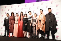 「VOGUE FASHION’S NIGHT OUT 2017」オープニングセレモニーの出演者たち。