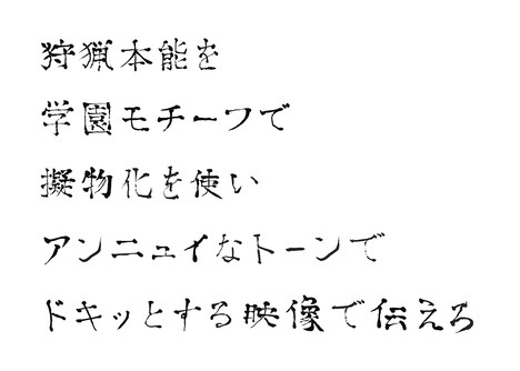 人工知能「AI-CD β」による制作指示。