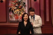 高橋洋子（左）と番組MCの西川貴教（T.M.Revolution / 右）。（写真提供：音組）