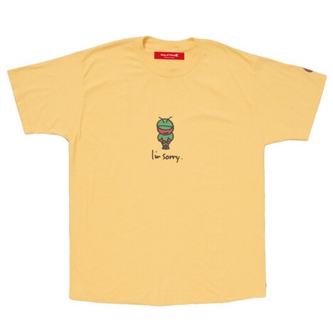 復刻が決まった「御免ライダー」Tシャツ。