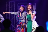 左から室田瑞希（アンジュルム）、森咲樹（アップアップガールズ（仮））。