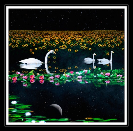 cali≠gari「回想、睡蓮と向日葵」狂信盤ジャケット