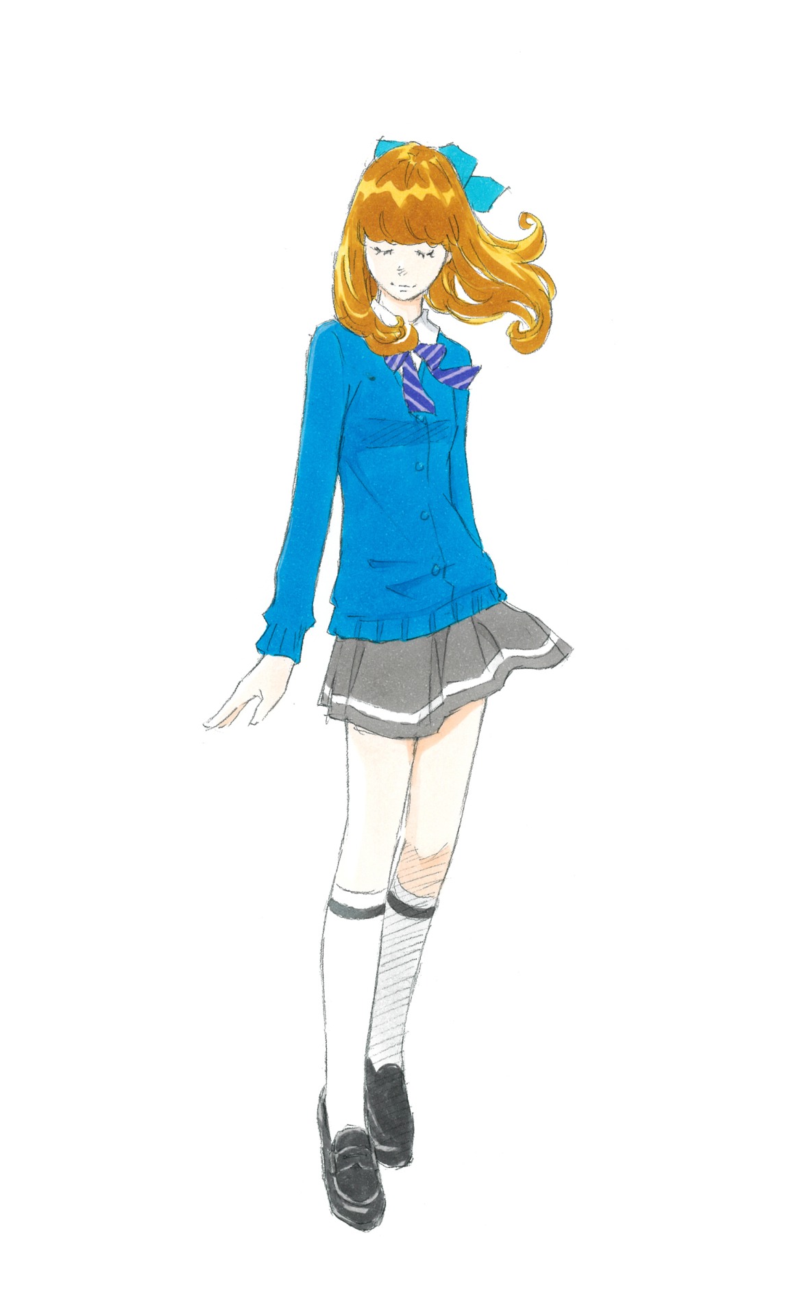 クララのキャラクターデザイン。