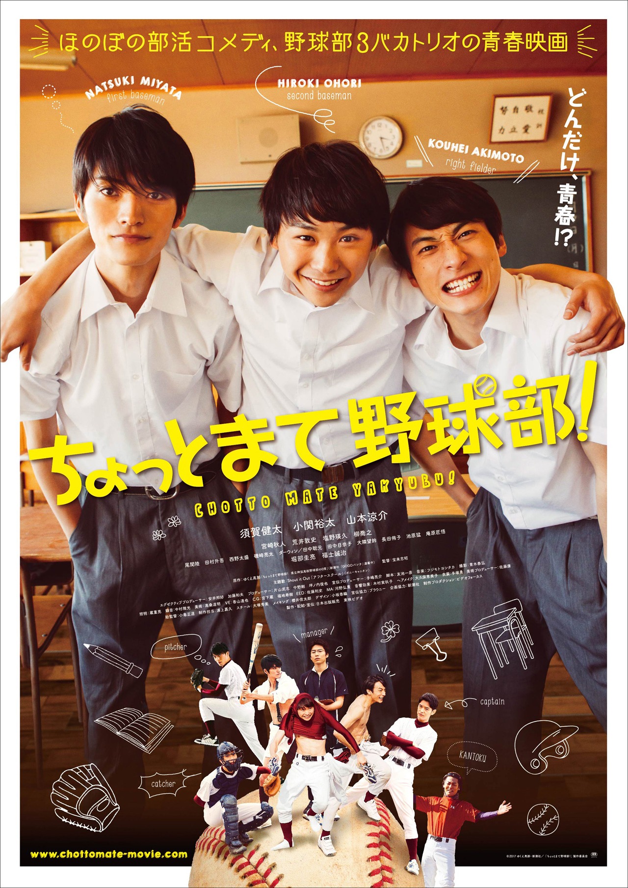 映画「ちょっとまて野球部！」ポスタービジュアル