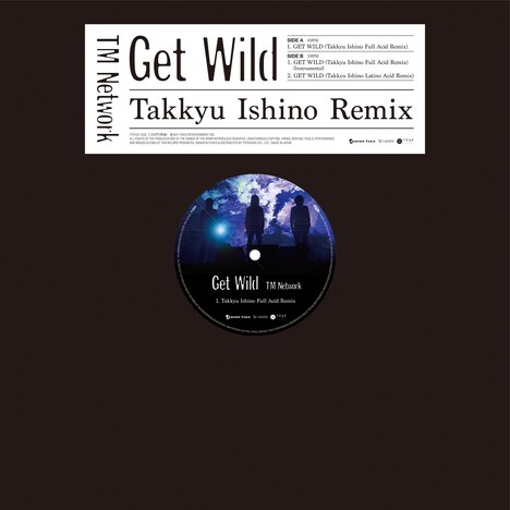TM NETWORK「GET WILD（Takkyu Ishino Remix）」アナログ盤ジャケット