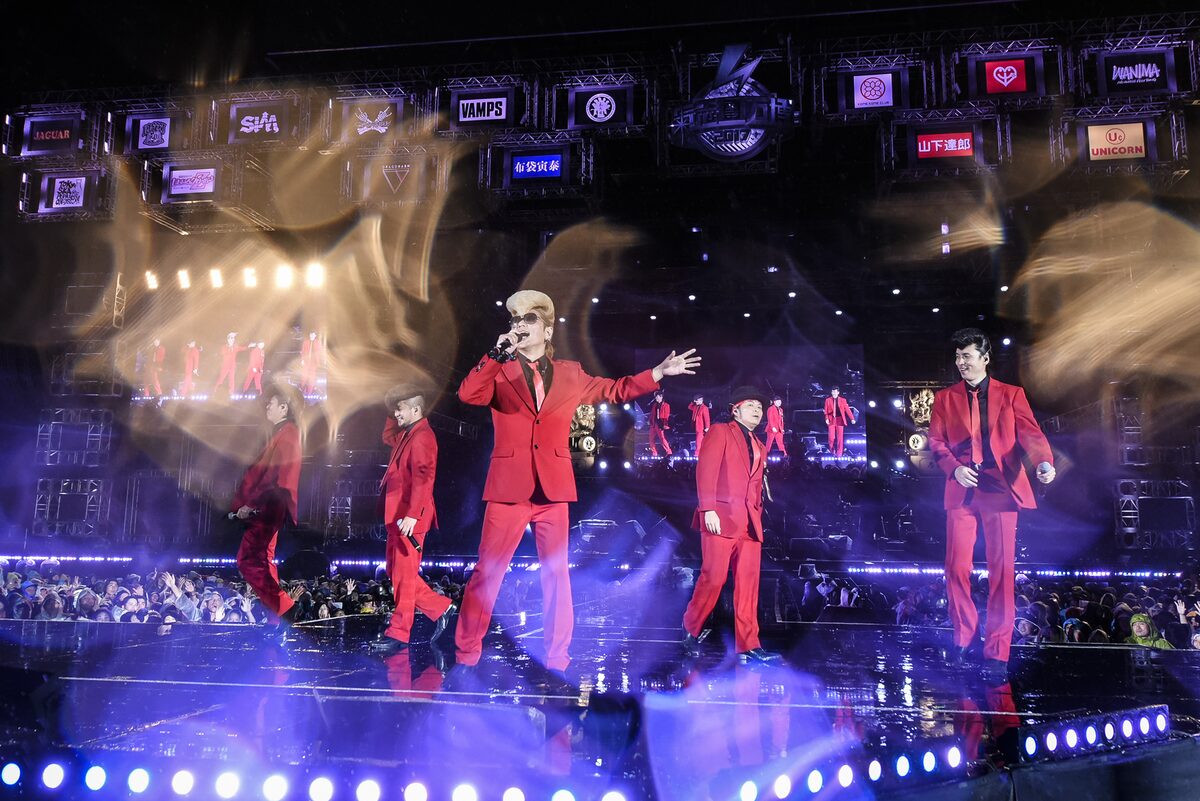 米米club 山下達郎 Wanimaら熱演 氣志團万博 雨の2日目 ライブレポート 写真63枚 音楽ナタリー