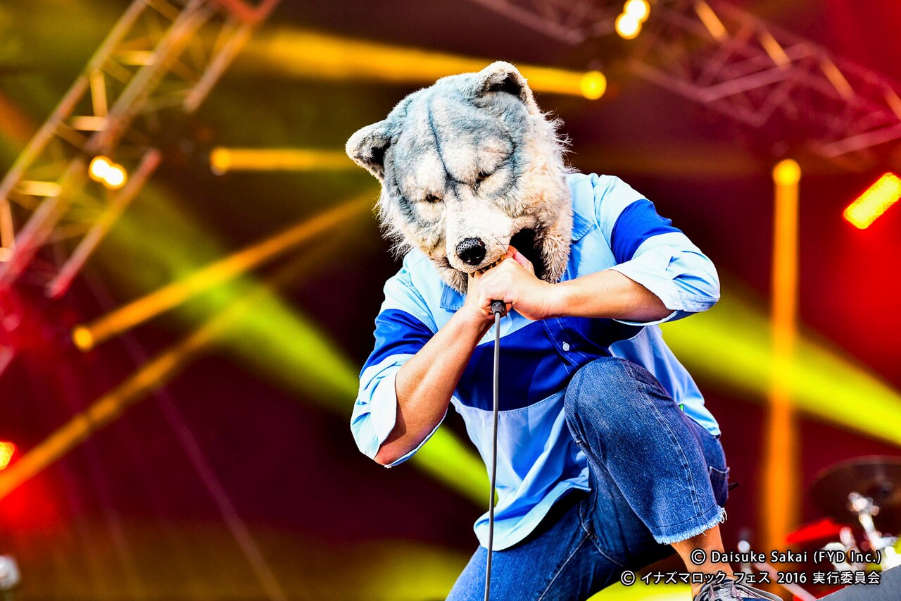 「イナズマロック フェス 2016 リターンズ」に出演するMAN WITH A MISSION。