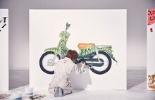 ゴールデンボンバー出演「MAKING OF CUB DESIGN」のワンシーン。